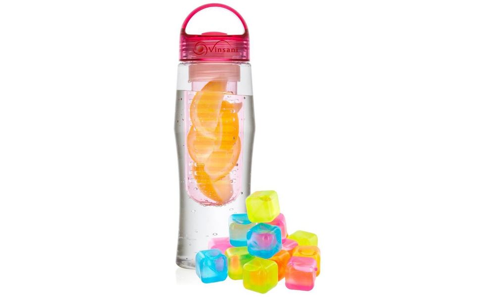 VINSANI BOTTLE + ICE CUBES MULTICOLOURED