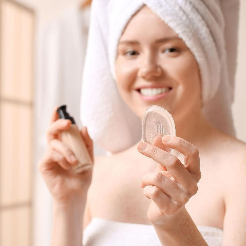 Aquarius Silicone Make-Up Sponge, Keep your makeup on your face, Clear