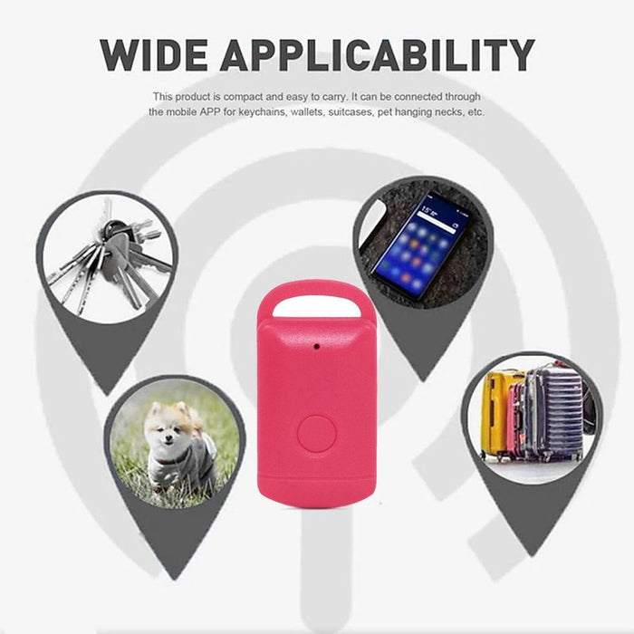 Bluetooth Key Finder GPS Locator Anti-lost Alarm/Tracker [Pink]