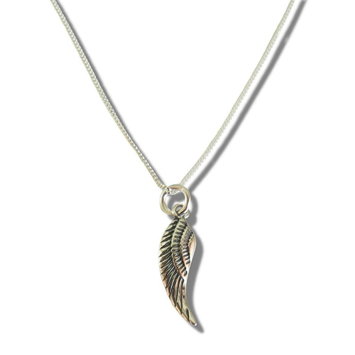 Delicate Silver Angel Feather Necklace - Perfect Gift for Angels in Your Life