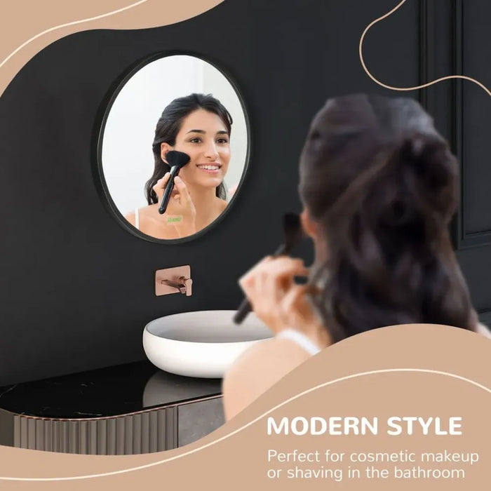 Stylish Black Vanity Mirror, Wall-mounted for Bedroom Bathroom Washroom