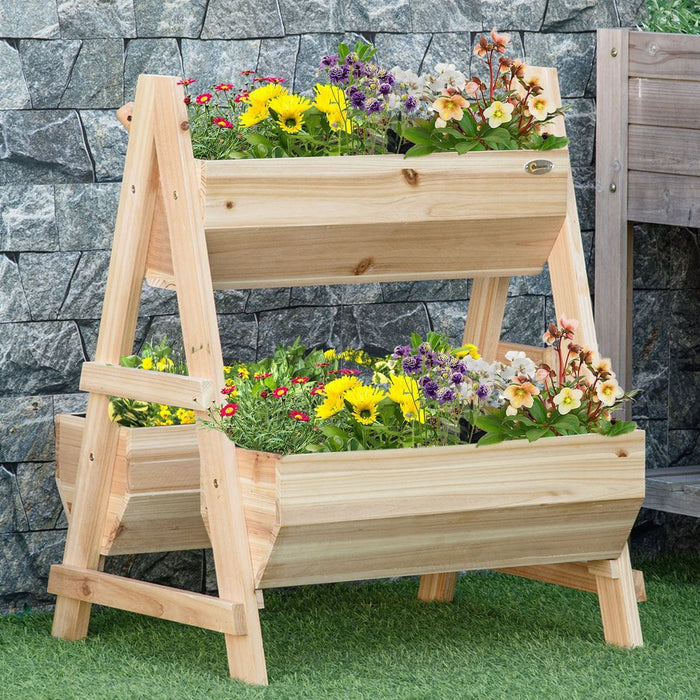 Premium Wood Raised Garden Bed Planter Box - High Quality and Sturdy - Indoor/Outdoor Use - Professional Seller