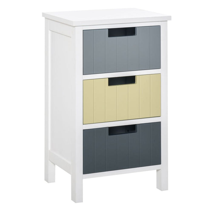 3 Drawer Colourful Storage Cabinet Tower Dresser Chest Organiser Home