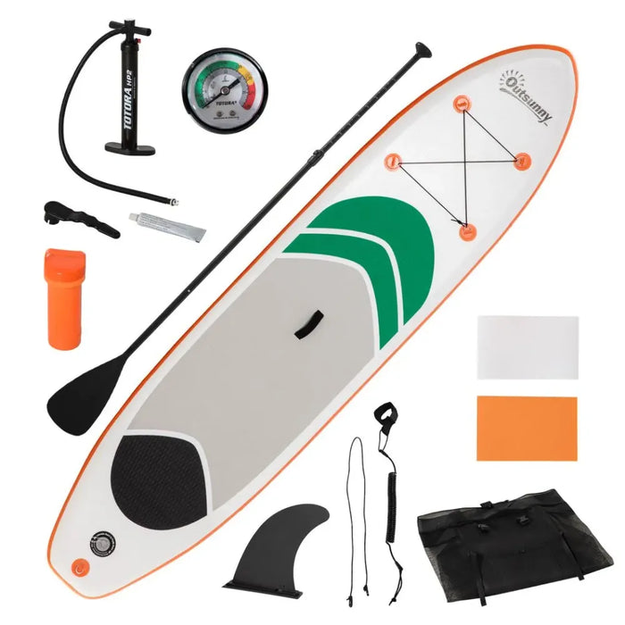 Premium Inflatable Paddle Board Set - 10Ft, Non-Slip, Adjustable Paddle & Carry Bag