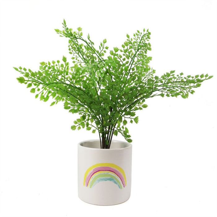 12cm Ceramic Rainbow Multicolour Planter