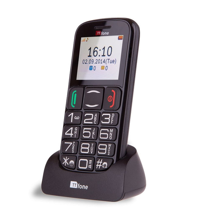 TTfone Mercury 2 Big Button Mobile + Giff Gaff SIM - Reliable, user-friendly, and emergency ready