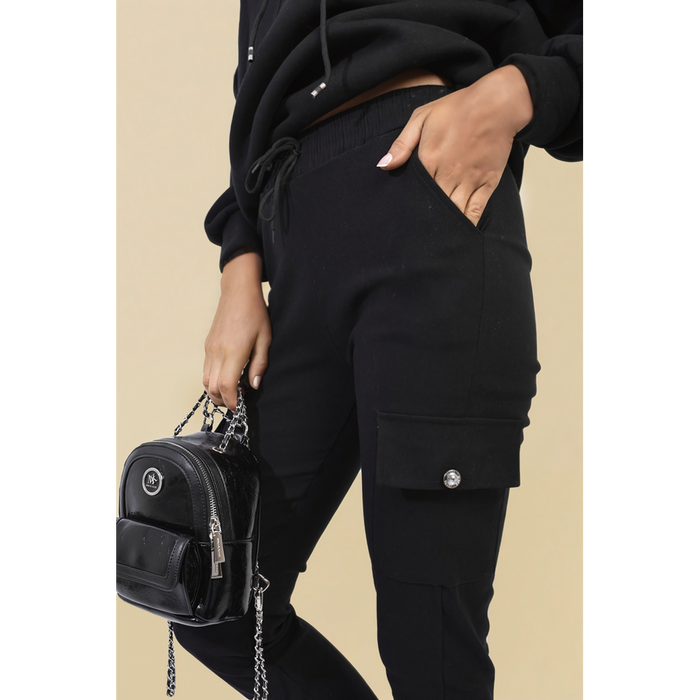 Ultimate Comfort & Style: Janelle Drawstring Cargo Joggers