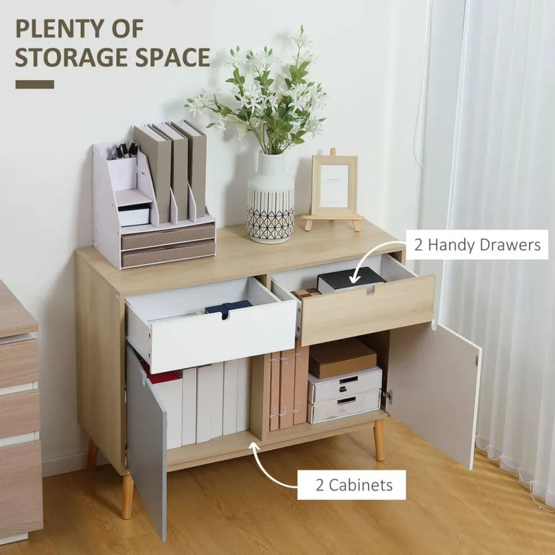 Sideboard Storage Cabinet Kitchen Cupboard with Drawers for Bedroom, Living Room