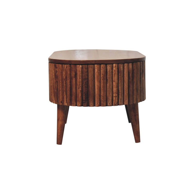 Artisan Furniture Solid Wood Honey Caramel Mokka Coffee Table, Storage Box, Brown