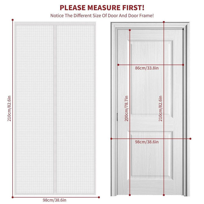 Premium Magnetic Screen Door - Insect-Proof Barrier for Living Spaces