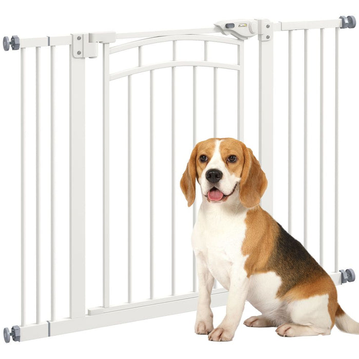 Premium Pressure Fit Safety Gate - Auto Close Door, Small-Medium Dogs, 74-100cm