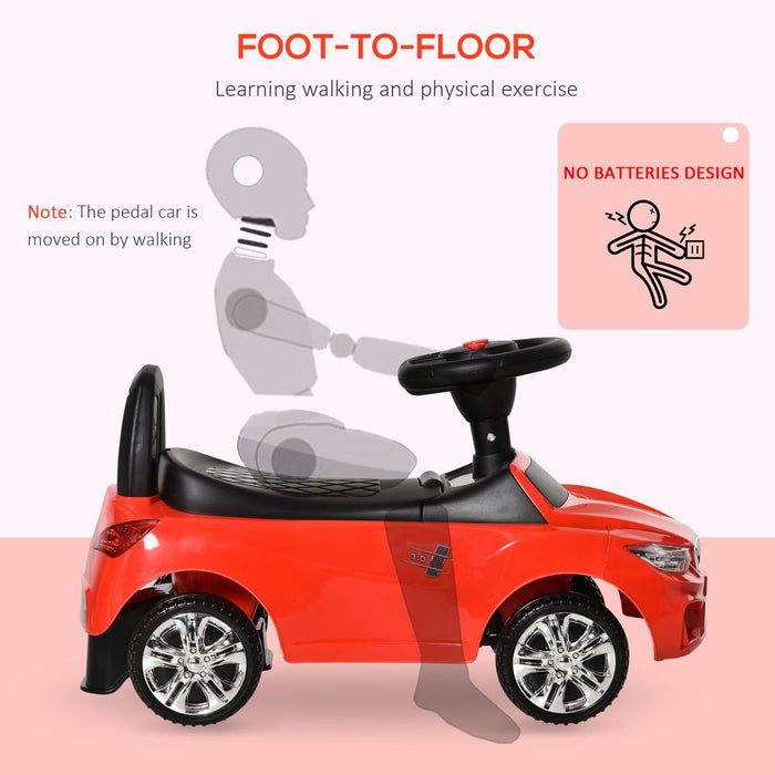 Ride on Car Baby Toddler Walker Foot to Floor Sliding Car Slider Red