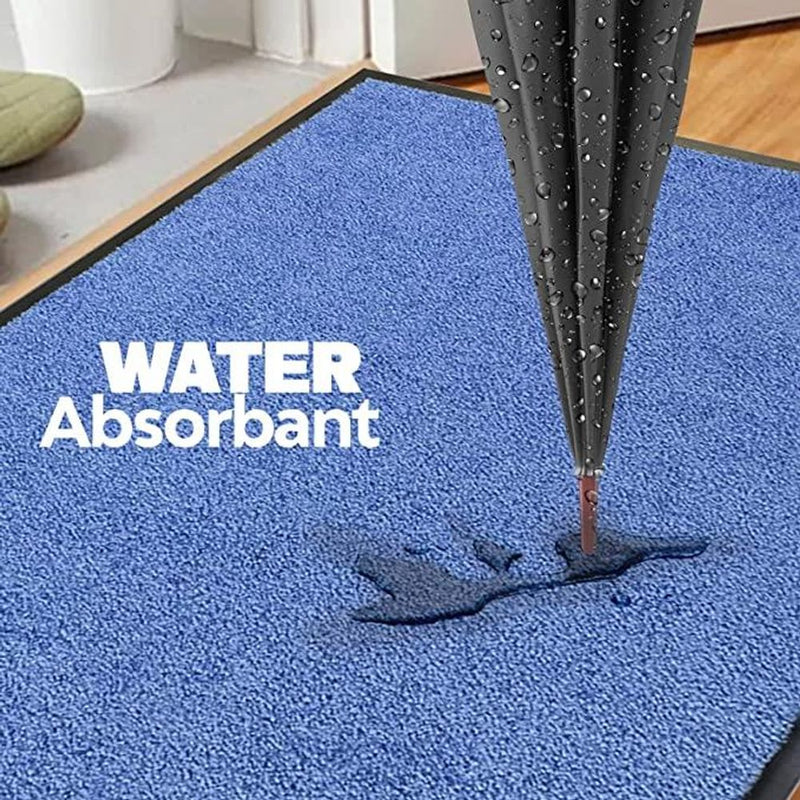 Premium Blue Wash & Clean Mat - 60x120 - Heavy Duty & Durable - Perfect for High Traffic Areas