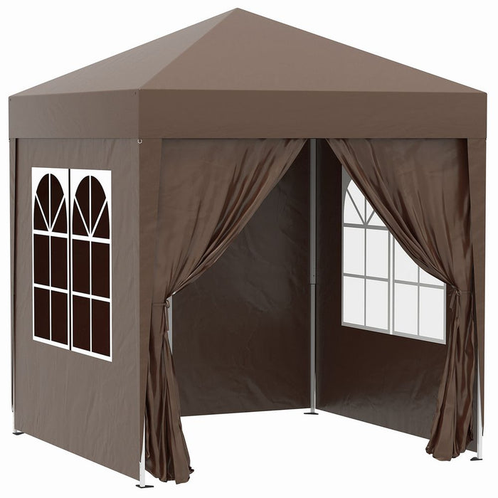 2x2m Garden Pop Up Gazebo Marquee Tent Wedding Canopy - Easy Set-Up, Durable, Portable Carrying Bag