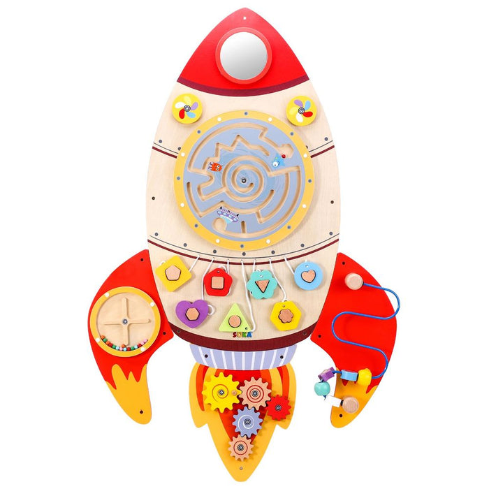 SOKA Wooden Element-Rocket: Fun & Educational Toy for Kids - Learn, Play, Explore!