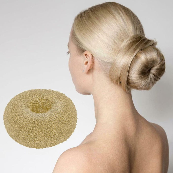 Medium Hair Doughnut Bun Ring 80mm - Professional Quality - Honey