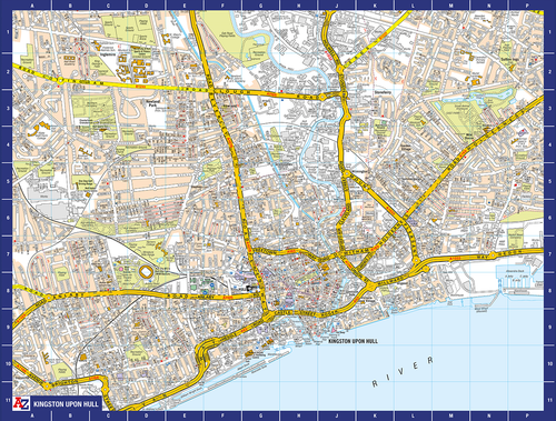 A to Z Map of Kingston Upon Hull 1000 Piece Jigsaw Puzzle