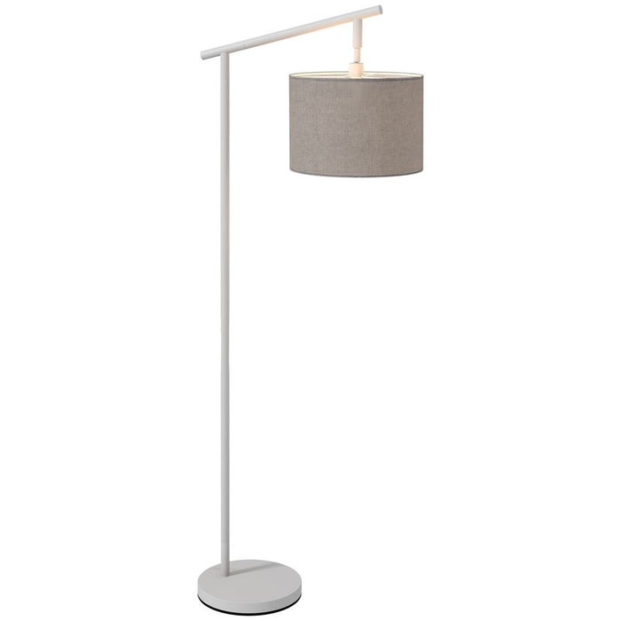 HOMCOM 350� Rotating Floor Lamp, LED Bulb, Grey - Elegant and Versatile Lighting Solution