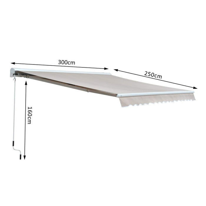 Premium Retractable Awning with Remote Control - Ideal for Sun Protection and Rain Shelter