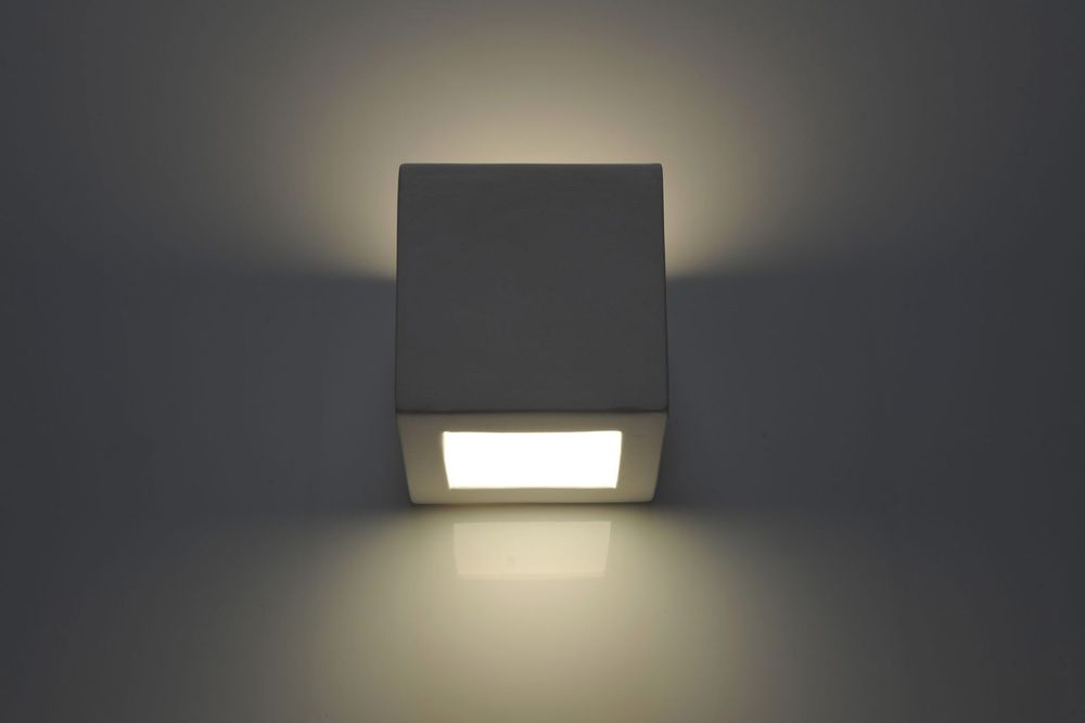 Premium Ceramic Wall Lamp - Classic Design, Paintable - LED27