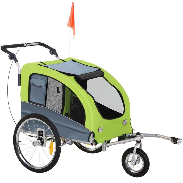 Water Resistant Pet Bicycle Trailer - Pawhut