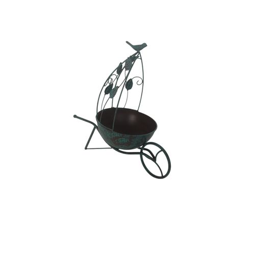 36CM GREEN METAL GARDEN PLANTER