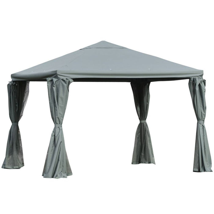 Premium Aluminum Frame Outdoor Gazebo - Canopy & Sidewalls for All-Weather Parties