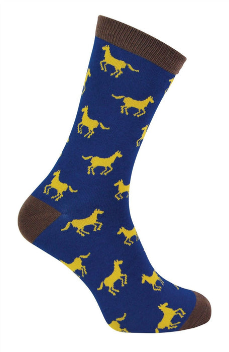 Mr Heron Animal Socks - Fun & Colorful Novelty Gift, Super Soft Bamboo, Colored Toe & Heel - 6-11 UK