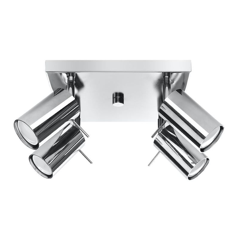 Sleek GU10 Steel Ring Ceiling Lamp - Modern Design