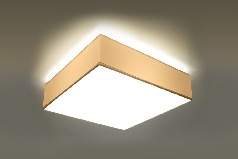 Modern Loft Design Square Ceiling Lamp - HORUS 35 White LED E27