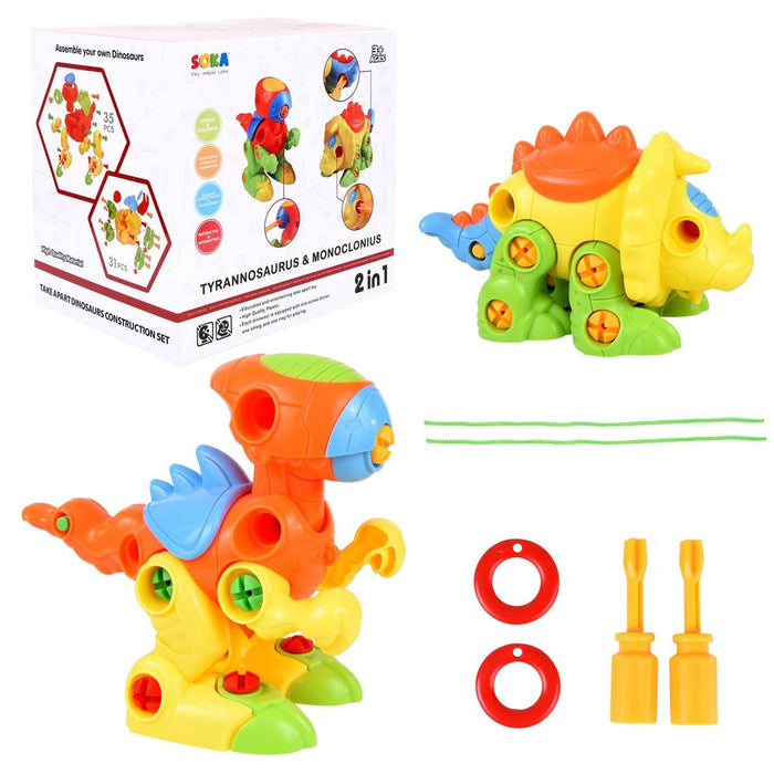 Build Your Own Dinosaur: SOKA DIY Dino - High Quality, Educational Toy