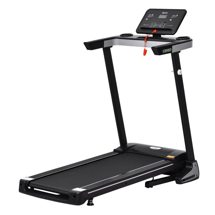 High-Speed Folding Treadmill - 500W Motor, 12km/h, Preset Programs - HOMCOM