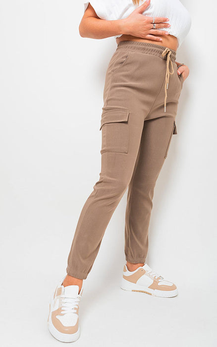 Trendy Cargo Pocket Trouser with Drawstring - High-Quality, Versatile & Fashion-Forward!