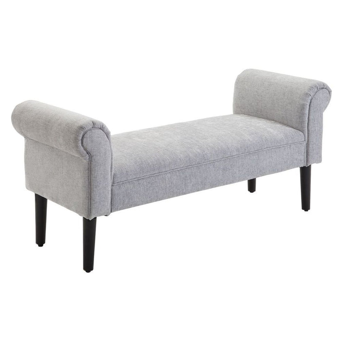 Elegant Rolled Arm Bench Bed End Ottoman Sofa - Stylish & Comfy - Durable Construction