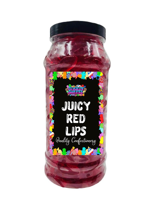 Delicious Red Cherry Gummy Lips Jar - Retro Sweets Gift