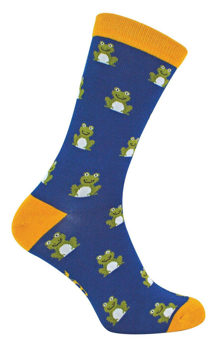 Mr Heron Animal Socks - Fun & Colorful Novelty Gift, Super Soft Bamboo, Colored Toe & Heel - 6-11 UK