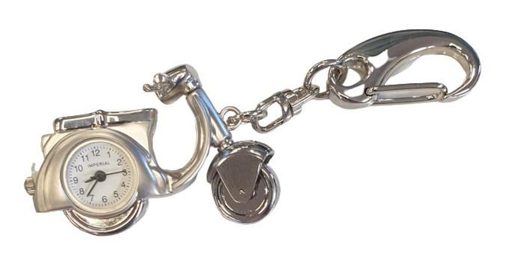 High-Quality Silver Key Chain Clock - Limited Stock! Great Gift - IMP731