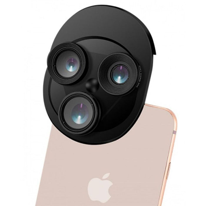 Aquarius 3-in-1 Camera Lens Kit - Fisheye, Wide Angle & Macro Lens for iPhone, Samsung, iPad