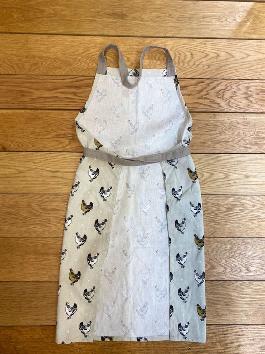 Cotton Pinafore Apron - Chicken Print - High-Quality & Stylish - Shop Now!