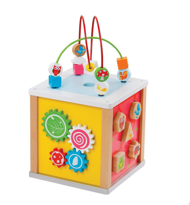 LELIN NATURE Activity Cube: Educational Toy for 12+ Months - Shape Recognition, Color Recognition, Hand-Eye Coordination