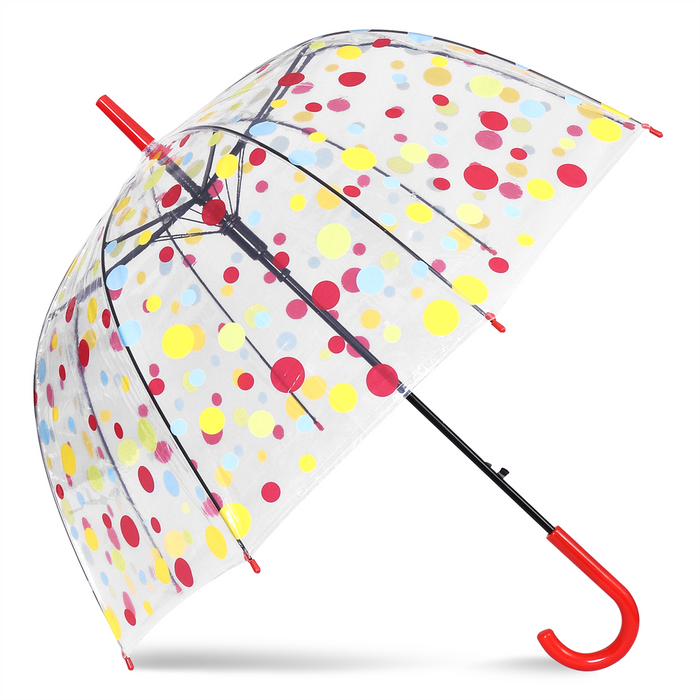 BBA Dome Umbrella PINK POLKA AS-12594