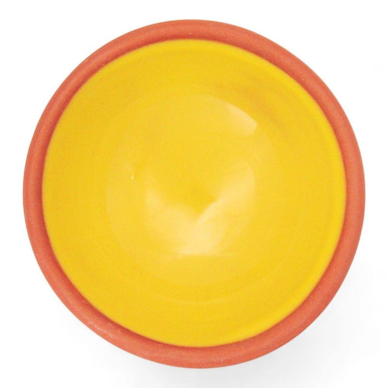 Handmade Ceramic Bowl Moroccan Lemon Yellow 8cm