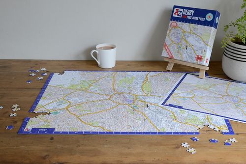 A to Z Map of Derby 1000 Piece Jigsaw Puzzle