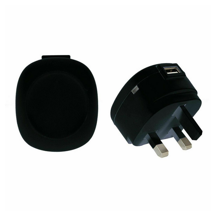 GVC 1A USB 3Pin Mains Charger, Colours Available