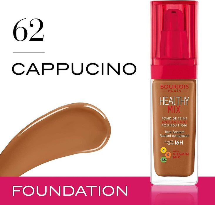 Bourjois Healthy Mix Anti-Fatigue Foundation - Cappuccino, 30ml