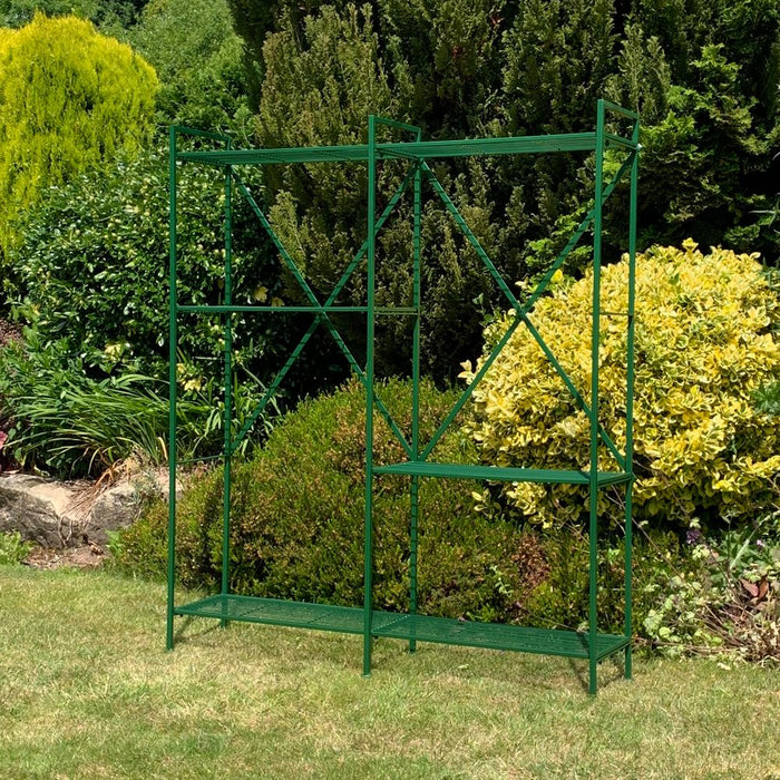 Premium Quality 141cm Green Shelf Unit - Easy Assembly & Versatile Use