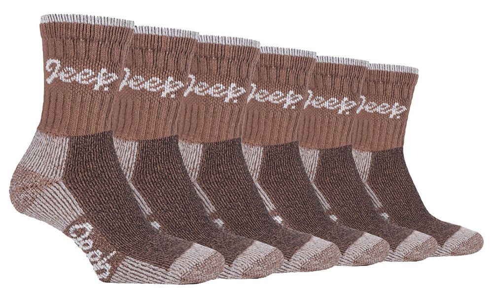 Jeep - 6 Pairs Ladies Terrain Socks