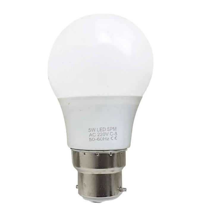 B22 5W Energy Saving Warm White LED Light Bulbs A60 B22 Screw-in non dimmable bulbs