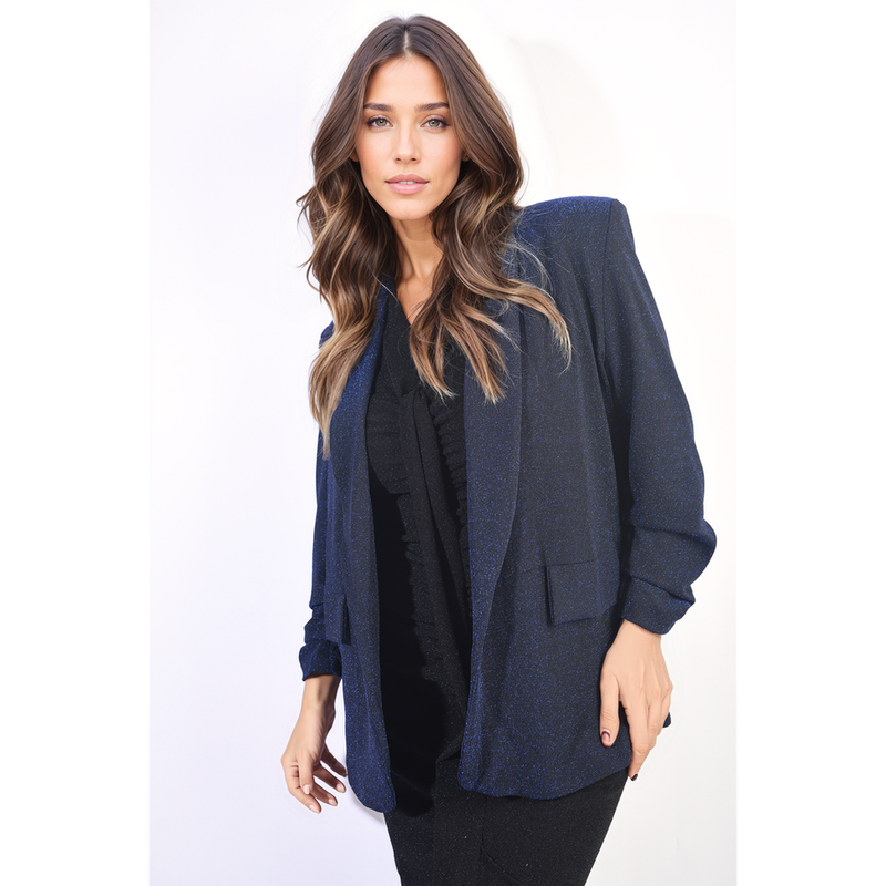 Paisley Oversized Glitter Blazer Jacket - Sparkle and Shine in Style! ✨