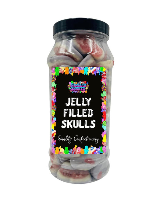 Skull Jellies Gift Jar: Retro Sweets, Jelly Filled, High Quality